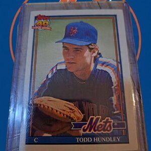 Todd Hundley mets Topps #457 1991 baseball card